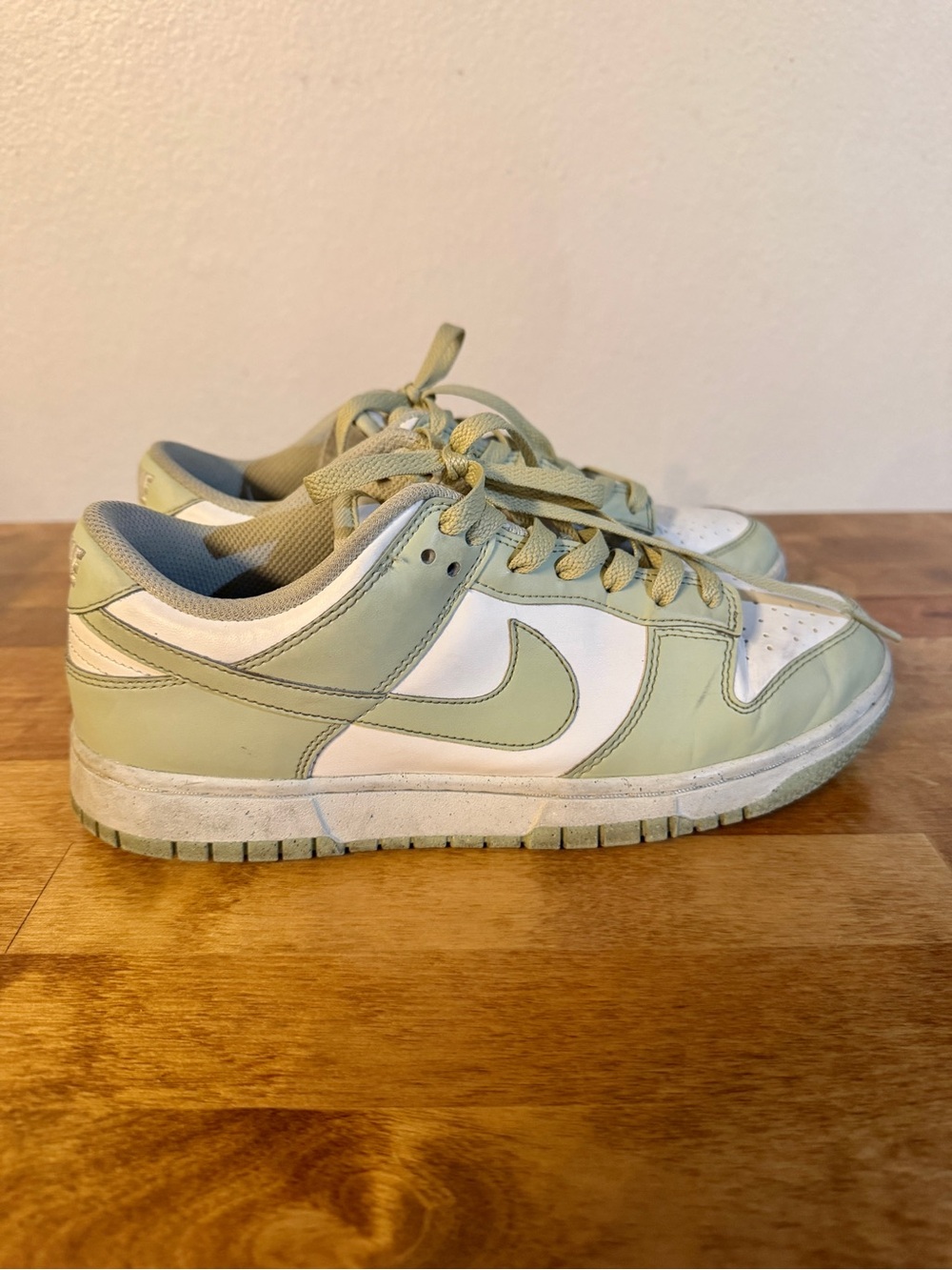 Nike Women’s Low-Top Sneakers in Sage Green and White